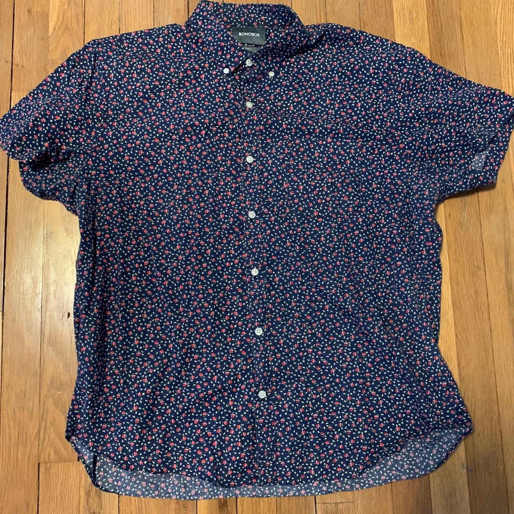 Bonobos Slim Fit Floral Short Sleeve Shirt
